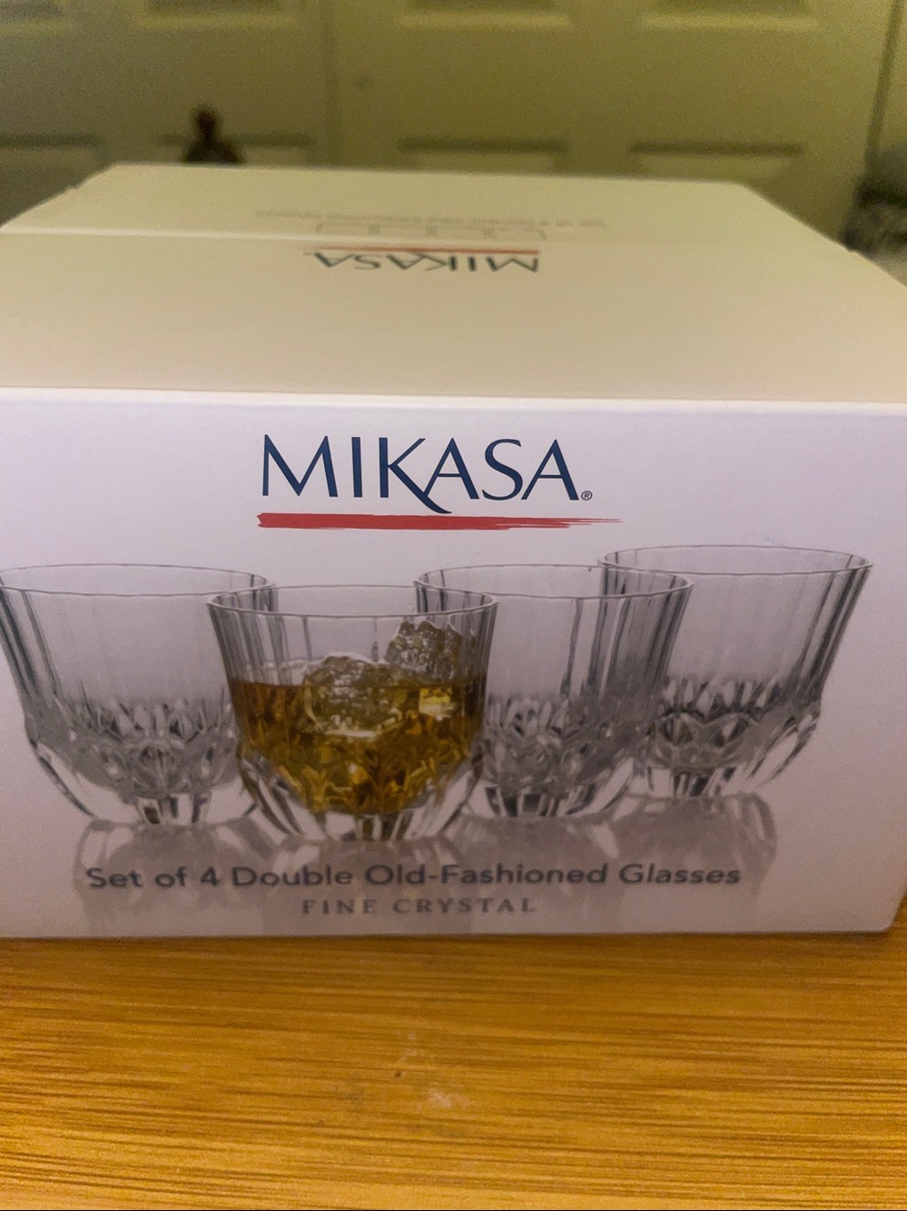BNIB Mikasa Opus 4 pcs set double old fashioned glasses, holds 10oz (295 ml)